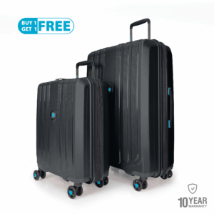 Enduro Black Suitcase Set by BG Berlin